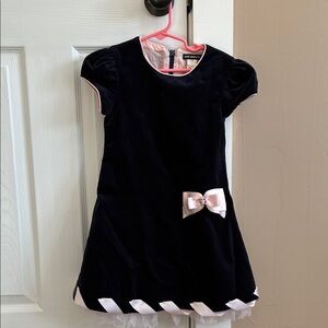 David Charles Velvet Navy Blue dress